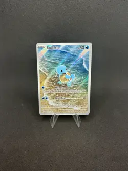 Squirtle 170/165 IR SV151 Illustration Rare Full Art Pokemon Card NM/M - Image 1