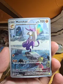 Mienshao White Flare Illustration Rare Pokemon TCG Card 134/086 - Image 1