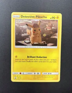 Pokemon TCG Detective Pikachu SM194 Cosmos Holo Black Star Promo Card - Image 1