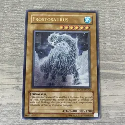 Yugioh! Card LP Frostosaurus - STON-EN002 Ultimate Rare Unlimited Edition Mint - Image 1