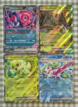Pokemon TCG EX Full Art Lot (16 Cards) Scarlet & Violet Wo-Chien Maushold - Image 3