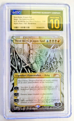 MTG MYTHIC RARE FOIL BORDERLESS Nicol Bolas CGC PRISTINE GRADE 10 - Image 1