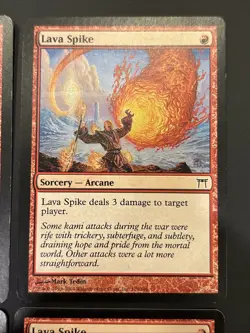 4x Lava Spike Champions of Kamigawa Magician LP - Image 3