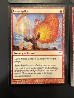 4x Lava Spike Champions of Kamigawa Magician LP - Image 4