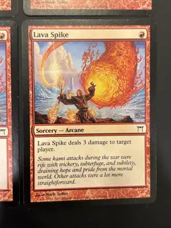 4x Lava Spike Champions of Kamigawa Magician LP - Image 5