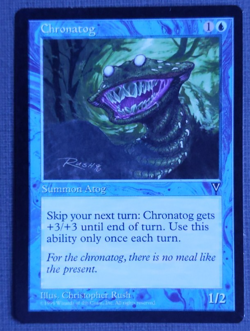 Chronatog - Visions NM - MTG Rare Blue Creatue - Old Border - Image 1