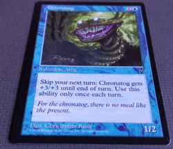 Chronatog - Visions NM - MTG Rare Blue Creatue - Old Border - Image 2