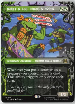 Mikey & Leo, Chaos & Order (Showcase) (247) - Teenage Ninja Turtles (TMT) NM - Image 1