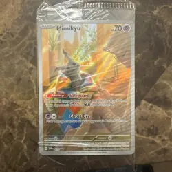 Pokemon TCG Mimikyu 075 Sv: Scarlet & Violet Black Star Promo Card Holo SEALED - Image 1