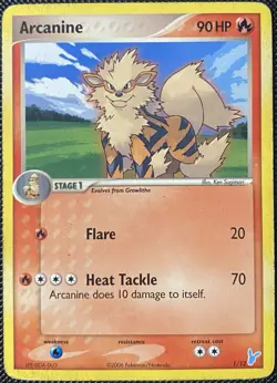 Arcanine 1/12 EX Trainer Kit 2: Plusle & Minun Regular - Pokemon Card - Image 1