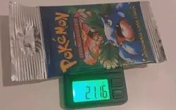 Factory Sealed HEAVY 21.16g Pokemon 1999 Base Set Venusaur Booster Pack Long Crp - Image 1