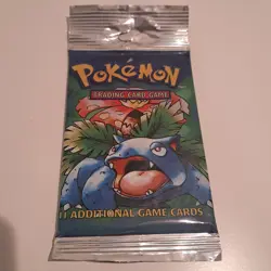 Factory Sealed HEAVY 21.16g Pokemon 1999 Base Set Venusaur Booster Pack Long Crp - Image 3