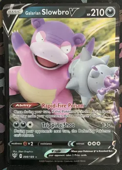 Galarian Slowbro V - 099/189 - SWSH Darkness Ablaze - Pokemon - NM/M - Image 1