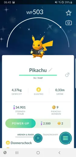 Pokemon Go Shiny Pikachu Baseball Shirt -Schillernd Pikachu Baseball Shirt - Image 1