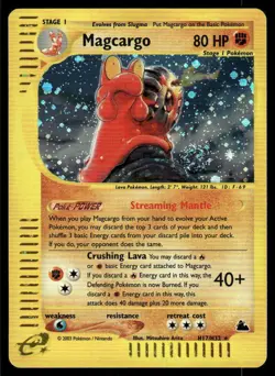 *FRI NIGHT* Magcargo H17/H32 Holo Skyridge Holo Rare - Image 1
