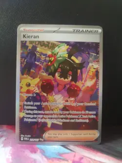 Pokemon Kieran 218/167 Sv06: Twilight Masquerade Holo SIR - Image 1