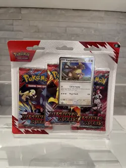 Pokemon TCG: Scarlet & Violet Destined Rivals 3 Pack Triple Blister Kangaskhan - Image 1