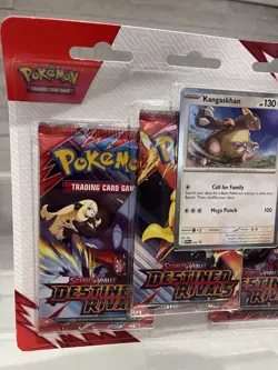 Pokemon TCG: Scarlet & Violet Destined Rivals 3 Pack Triple Blister Kangaskhan - Image 2