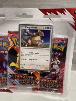 Pokemon TCG: Scarlet & Violet Destined Rivals 3 Pack Triple Blister Kangaskhan - Image 3