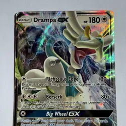 Pokemon TCG Drampa GX - 115/145 Guardians Rising Sun & Moon Ultra Rare MP/LP - Image 3