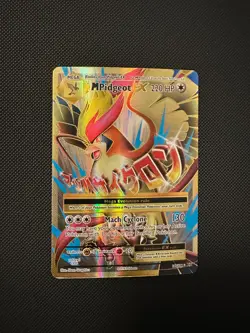 Pokemon M Pidgeot EX Full Art Ultra Rare Holo Evolutions 105/108 Mega 220 HP - Image 1