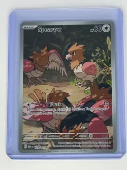 Pokemon TCG Spearow Illustration Rare ME01: Mega Evolution 151/132 NM - Image 1