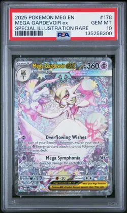 2025 POKEMON MEG EN-MEGA EVOLUTION #178 MEGA GARDEVOIR EX PSA 10 - Image 1