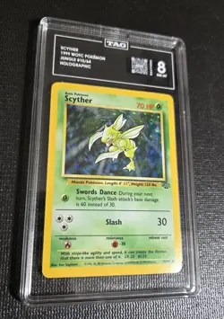 Scyther 1999 WOTC Pokemon Jungle Holo 10 TAG 8 NM-MT - Image 2
