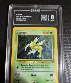 Scyther 1999 WOTC Pokemon Jungle Holo 10 TAG 8 NM-MT - Image 3