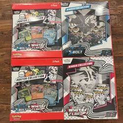 Pokemon Scarlet & Violet Black Bolt & White Flare Sam’s Club Bundle Collection - Image 1