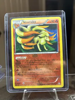 Pokemon TCG Ninetales 19/124 Dragons Exalted Holo Rare NM - Image 1