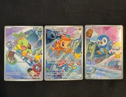 Pokemon TCG First Partner Illustration Collection Series 1 Sinnoh Starters - Image 1