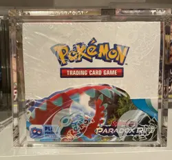 Pokemon Paradox Rift Booster Box Brand New Sealed Nice + Acrylic Case 🐸 - Image 1