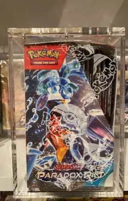 Pokemon Paradox Rift Booster Box Brand New Sealed Nice + Acrylic Case 🐸 - Image 3