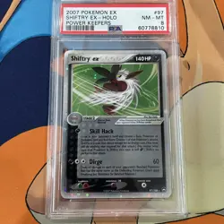 POKEMON EX POWER KEEPERS SHIFTRY EX #97 HOLO PSA 8 NM-MT - Image 1