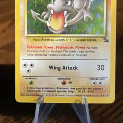 Pokemon TCG Aerodactyl Fossil 1/62 Holo Unlimited Holo Rare NM MINT! - Image 5