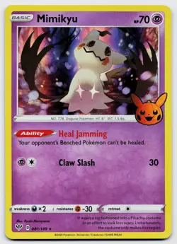 Pokemon TCG Mimikyu 081/189 Trick or Trade Playset Holo NM - Image 1