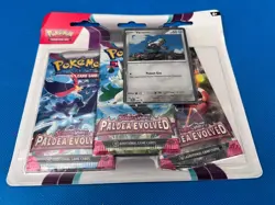 Pokemon - Paldea Evolved - Triple Pack Blister - Varoom - New - Image 1