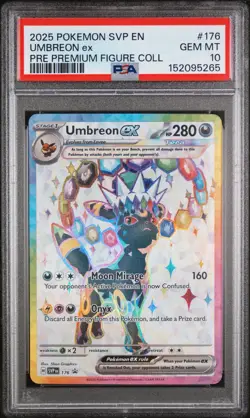 Pokemon TCG Umbreon 176 Promo PSA 10 (Prismatic Premium Figure Collection) - Image 1