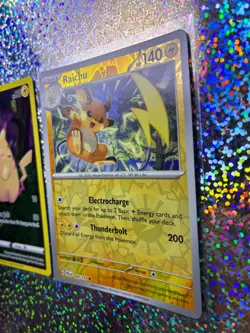 Pokemon TCG: Celebrations 005/025 Pikachu; Reverse Holo 064/193 Raichu - Image 3