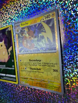 Pokemon TCG: Celebrations 005/025 Pikachu; Reverse Holo 064/193 Raichu - Image 4