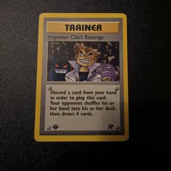 Pokemon TCG: Imposter Oak’s Revenge 1st Edition 76/82 Team Rocket 2000 - Image 1