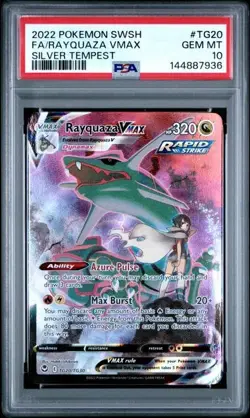 PSA 10 Rayquaza Vmax TG20/TG30 Pokemon Silver Tempest Trainer Gallery - Image 1