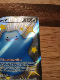 Pokemon Ditto V SV118/SV122 Full Art Shiny Holo SWSH Shining Fates - Image 2
