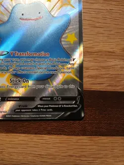 Pokemon Ditto V SV118/SV122 Full Art Shiny Holo SWSH Shining Fates - Image 5