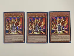 Yugioh - Lava Golem x 3 - 1st Edition Ultra Rare LP - Free Holo Card - Image 1