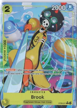 ST29-011 Brook Full Art Starter Deck 29 Egghead One Piece TCG NM English AA Foil - Image 1