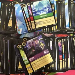 Disney Lorcana Cards Bulk over 330 Cards Mixed Cards Random Card Lot TCG - Image 2