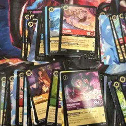 Disney Lorcana Cards Bulk over 330 Cards Mixed Cards Random Card Lot TCG - Image 3