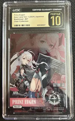 2024 Azur Lane Bushiroad Vol. 1 Clear Collection Prinz Eugen #7 CGC 10 PRISTINE - Image 1